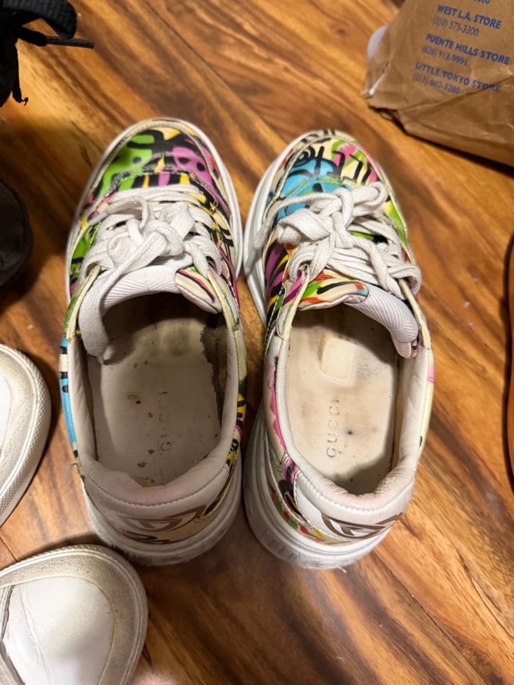 Gucci Multicolor Graffiti-Print Sneakers